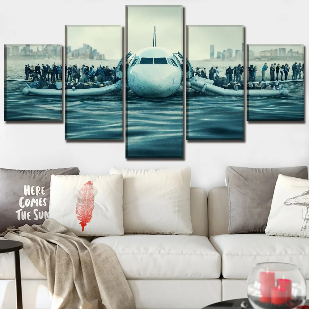 

Canvas Painting Modular Poster 5 Pieces Sully Movies Wall Art Home Decorative Living Room Canvas Print Modular Pictures Artwork