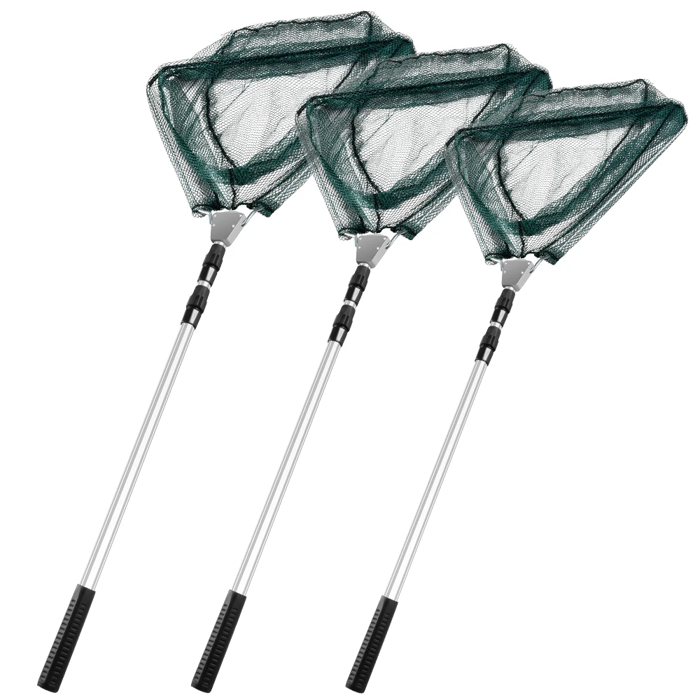 

Peche Aluminum Alloy Telescoping Foldable Landing Fishing Net Retractable Pole for Carp Fishing Tackle Crab Trap Pva Mesh Pesca