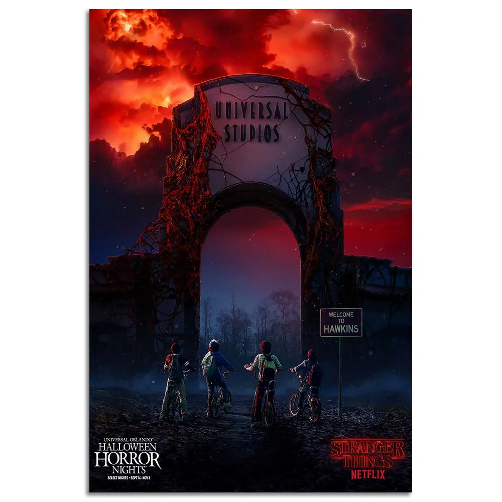 Настенный плакат из сериала очень странные дела 12x18/24x36 дюймов | Дом и сад