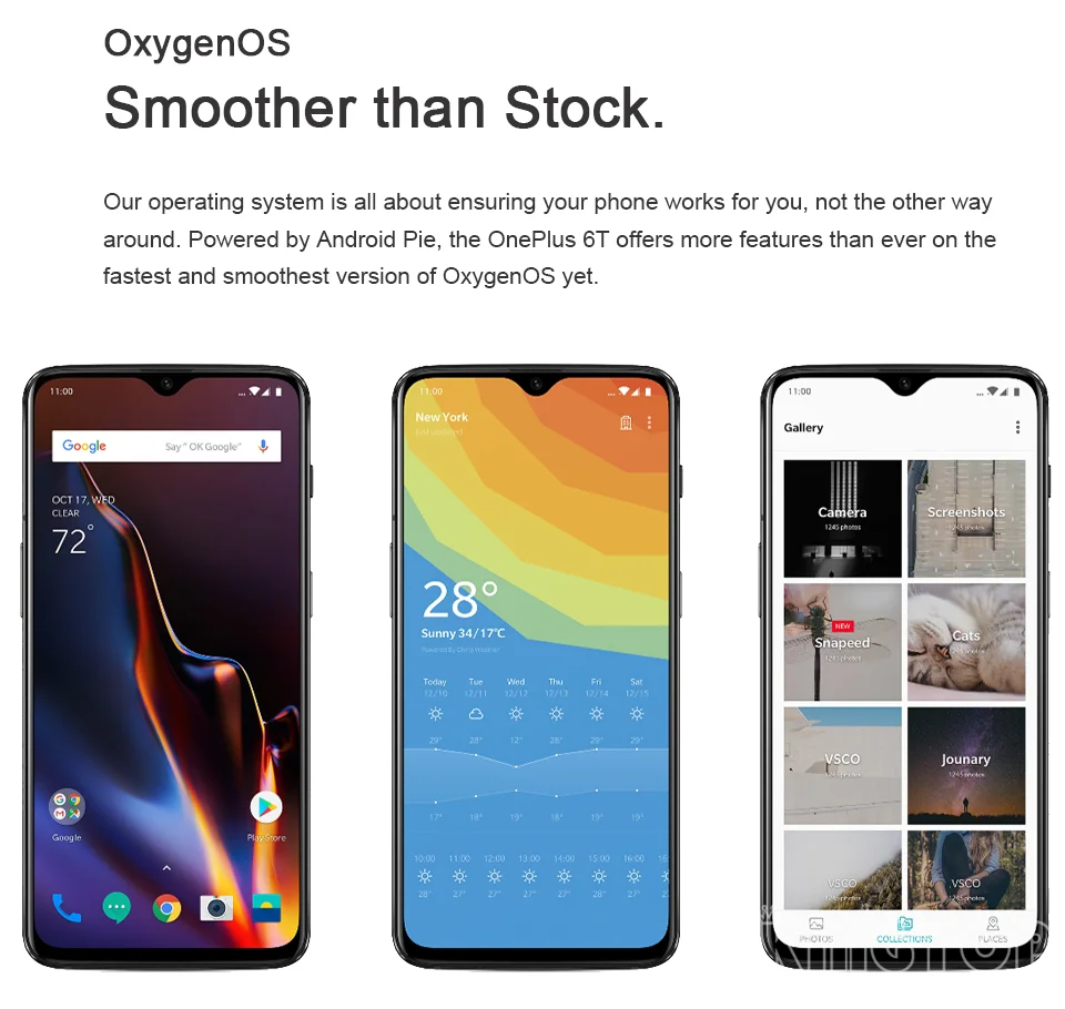 Новый оригинальный Oneplus 6 T Мобильный телефон 6 ГБ оперативная память 128 Встроенная Snapdragon 845 Octa Core 6,41 "Dual камера 20MP + 16MP экран разблокировать