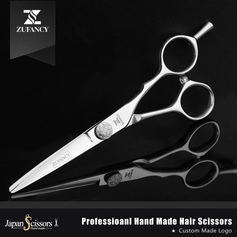 

Fast shipped ZUFANCY professional JAPAN VG10 5.5 inch high quality hair scissors hairdressing cutting&thinning barber shears