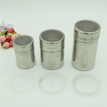 

1Pc Flour Salt Sifter Icing Sugar Dredger Cocoa Chocolate Powder Shaker size S L M Stainless Steel