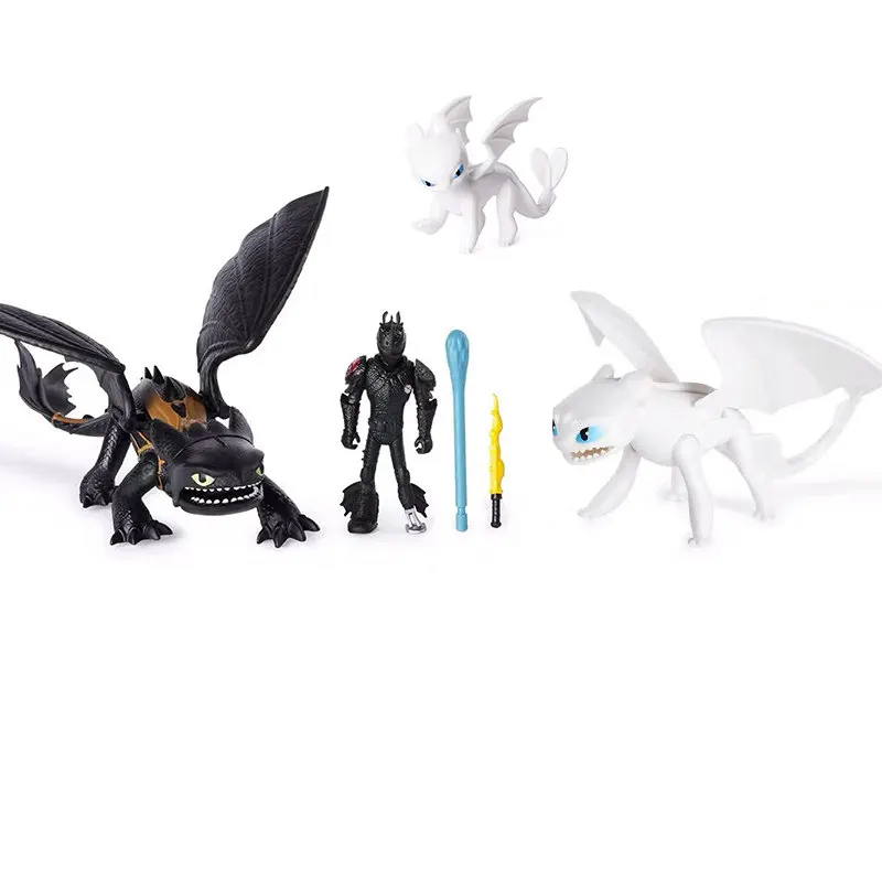 

IN stock 9"23cm How to Train Your Dragon Toothless Action figure Launch bullet New blind box Light Fury Toothless Toys