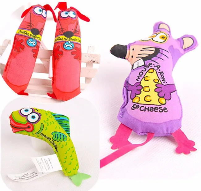 Pet Products Fat Cat Toy Kitty Hoots Catnip Kitten Dog Fish Mouse Toys