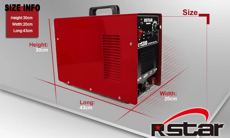 Rstar BC200 плазменный резак Tig палку сварщик 3 в 1 Combo сварочный аппарат, 50Amp плазменный резак, 200AMP TIG/Stick сварочный аппарат Цены включают тарифы на доставку и импорт