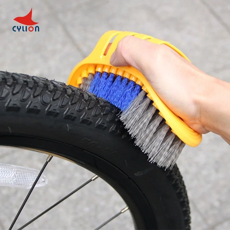 Modengzhe 2 Pcs Bicycle Chain Cleaning Nylon Brush Kit Flywheel Pressure Plate Cleaning Tools Bike Motorcycle Accessories 