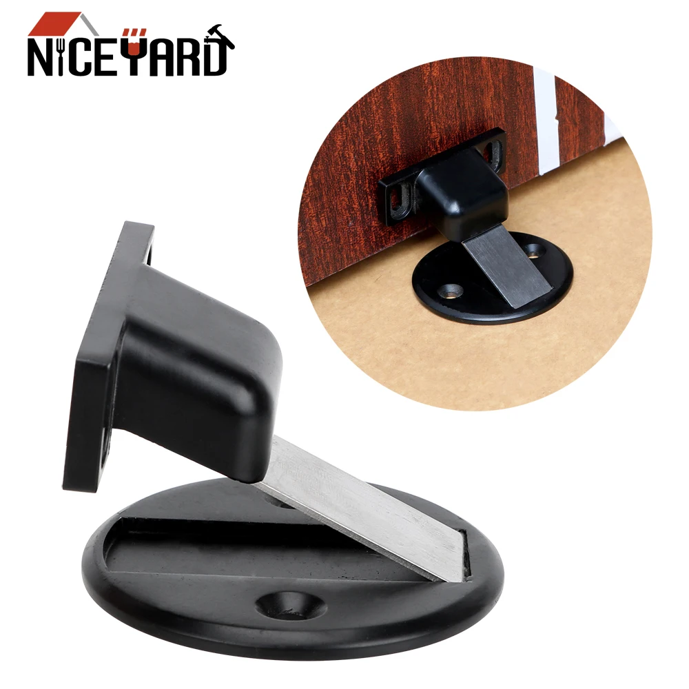 NICEYARD Door Holder Furniture Hardware Stopper Magnet Stops Hidden Doorstop Home Improvement Stainless Steel | Обустройство дома