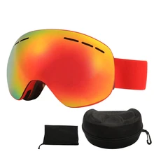 Магнитные двойные спортивные горнолыжные очки снег слепота УФ Защитные солнцезащитные очки езда беговой костюм антибликовые очки рolaroid