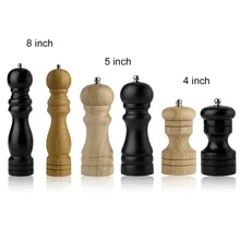 

OUTAD 2018 NEW 4/5/8 Inch Manual Wood Pepper Salt Spice Corn Mill Grinder Restaurant Home Kitchen Tool Cooking Accessaries