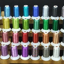 Металлизированная нить для вышивки Фирменная Новинка 32 известного цвета/комплект 550 ярдов