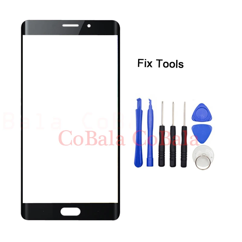 1Pcs Original Black For Xiaomi Mi Note2 Note 2 Front Glass 5 7 Touch Screen Outer