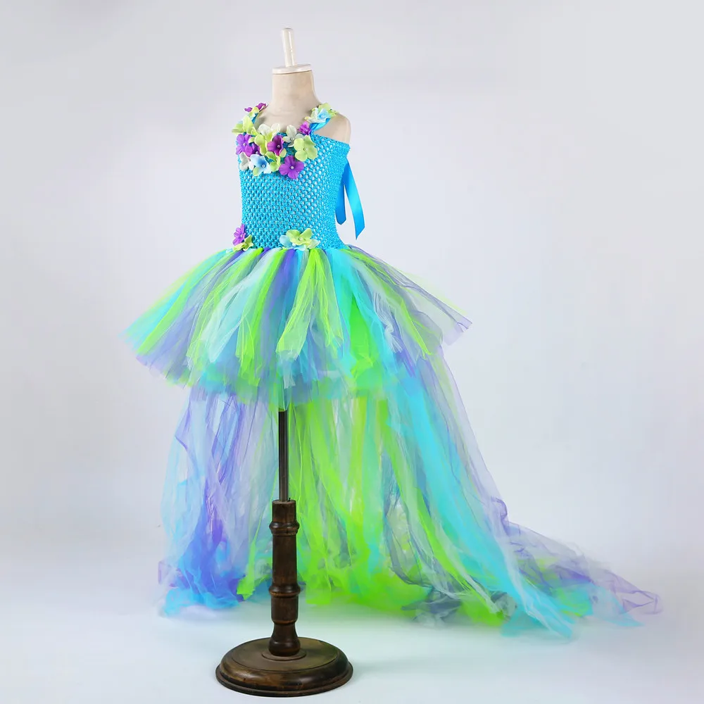Flower Princess Tinkerbell Fairy Dress Vintage Ball Gown for Teenager Girls Birthday Wedding Evening Birthday Tutu Dress Clothes (2)