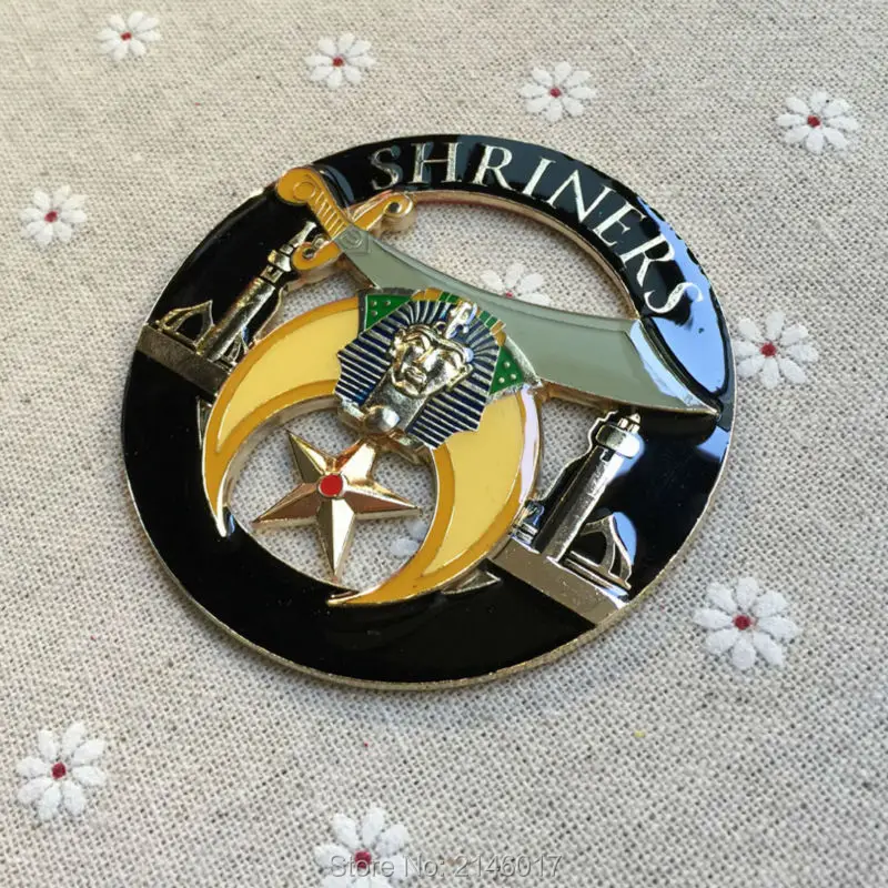 1 шт. усадки Бесплатные масоны масонская Автомобильная эмблема эмалированная