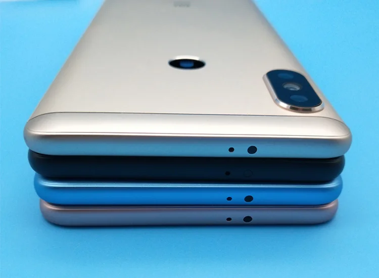 Новинка для Redmi Note 5 Pro задняя крышка аккумулятора + боковые кнопки объектив