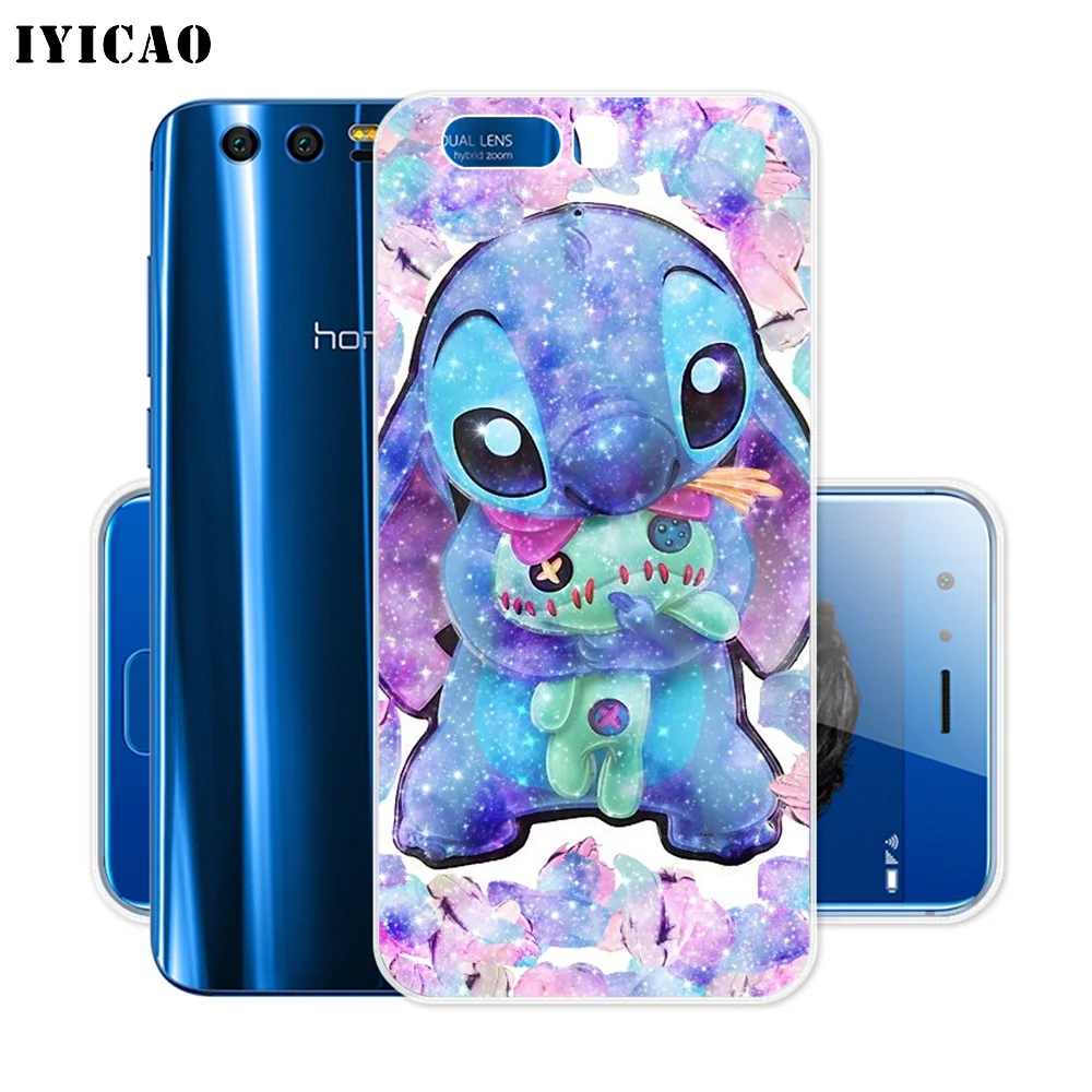 IYICAO милый Лило и эластичный, мягкий, силиконовый чехол для huawei Y9 Y7 Y6 Prime Honor 8C 8X8 9 10 Lite 7X 7C 6A 7A Pro крышка