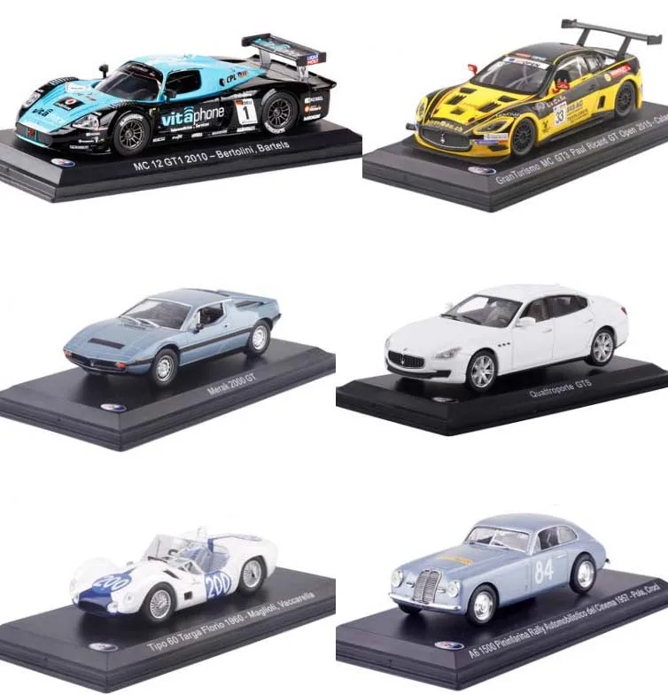 

New 1/43 Scale Italy Maserati MC12GT1 2010 #1 Racing Car Diecast Metal Model Toy For Kids Gift Collection Free Shipping