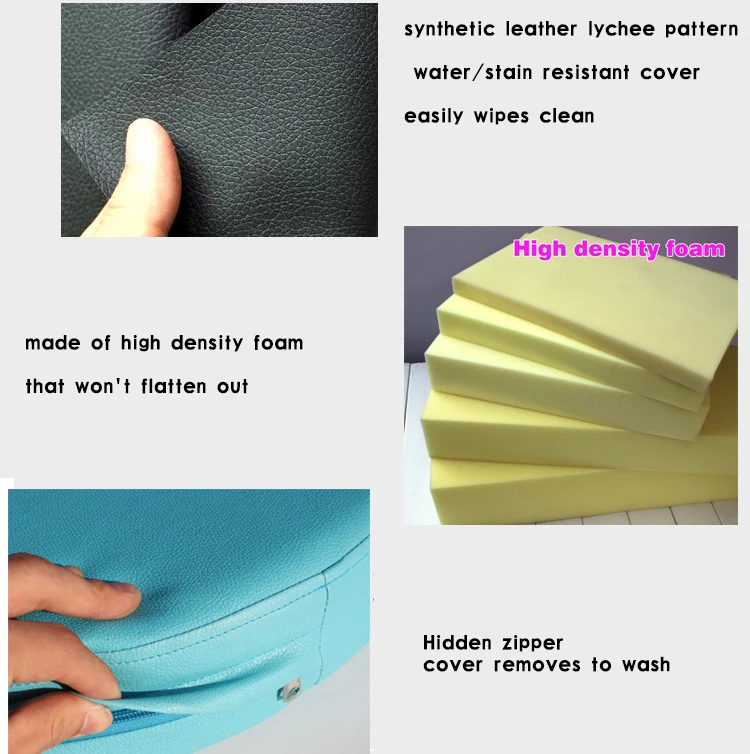New Synthetic Leather Cushion Comfortable And Ergonomic Office Car Seat Cushion Leather Cushion Water resistant 6