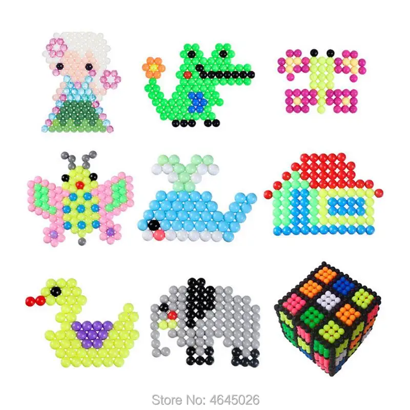Contas de Fusível Brinquedos para Crianças Água Mágica Criativo Contas Conjunto Caneta Pinça Pegboard Kit Acessórios Meninas Presente Crianças 8 10 Anos Diy 8 High Quality Brinquedos e hobbies