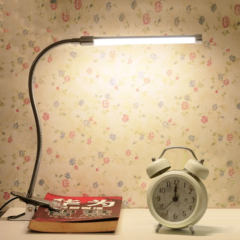 Светодиодные настольные лампы с зажимом прикроватные для чтения лампы|led desk