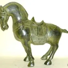 Изысканная коллекция Китайская Скульптура Коппе Лошадь статуя