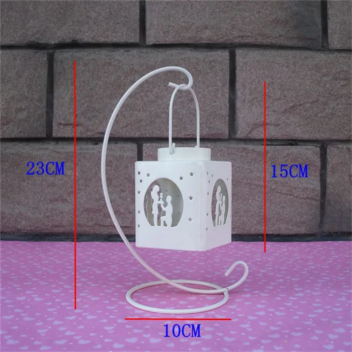 Винтажные Ретро украшения для дома металлический Железный фонарик со свечой европейский высокий большой портативный подвесной маленький чайный светильник подсвечники - Цвет: Candle Holder I