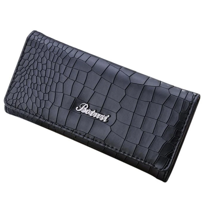 

Aelicy Women Wallets Long Stone pattern Fastener Hasp PU Leather Wallet Female Purse Clutch Money Women Wallet Coin Purse