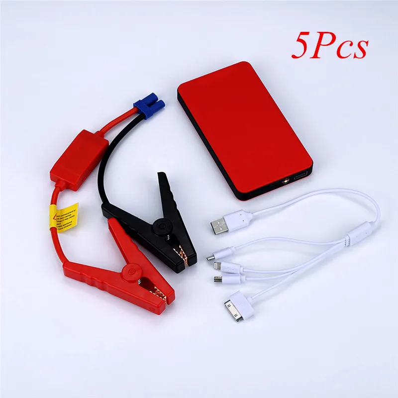 

5Pcs 8000mAh Mini Car Jump Starter Portable Emergency Charger Battery Auto Car Jump Starter Engine Emergency Start Battery