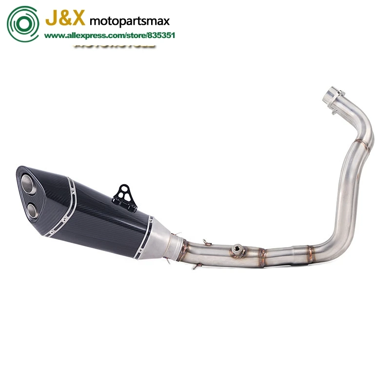 

Motorcycle Full Set Muffler Exhaust Middle Pipe Modified For Yamaha MT-07 FZ-07 MT07 MT 07 2014 2015 2016 2017