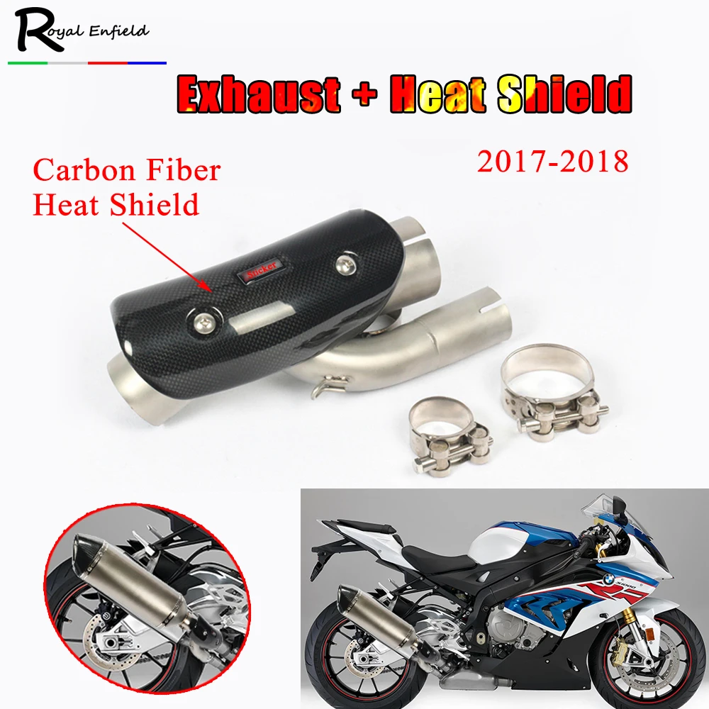 S 1000RR для BMW S1000RR 2017 2018 мотоцикл выхлопной Escape модифицированный глушитель среднего