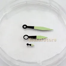 Светящиеся стрелки Corgeut Нержавеющая сталь стрелки часов подходят Парнис eta6497, 6498 ST36 движения