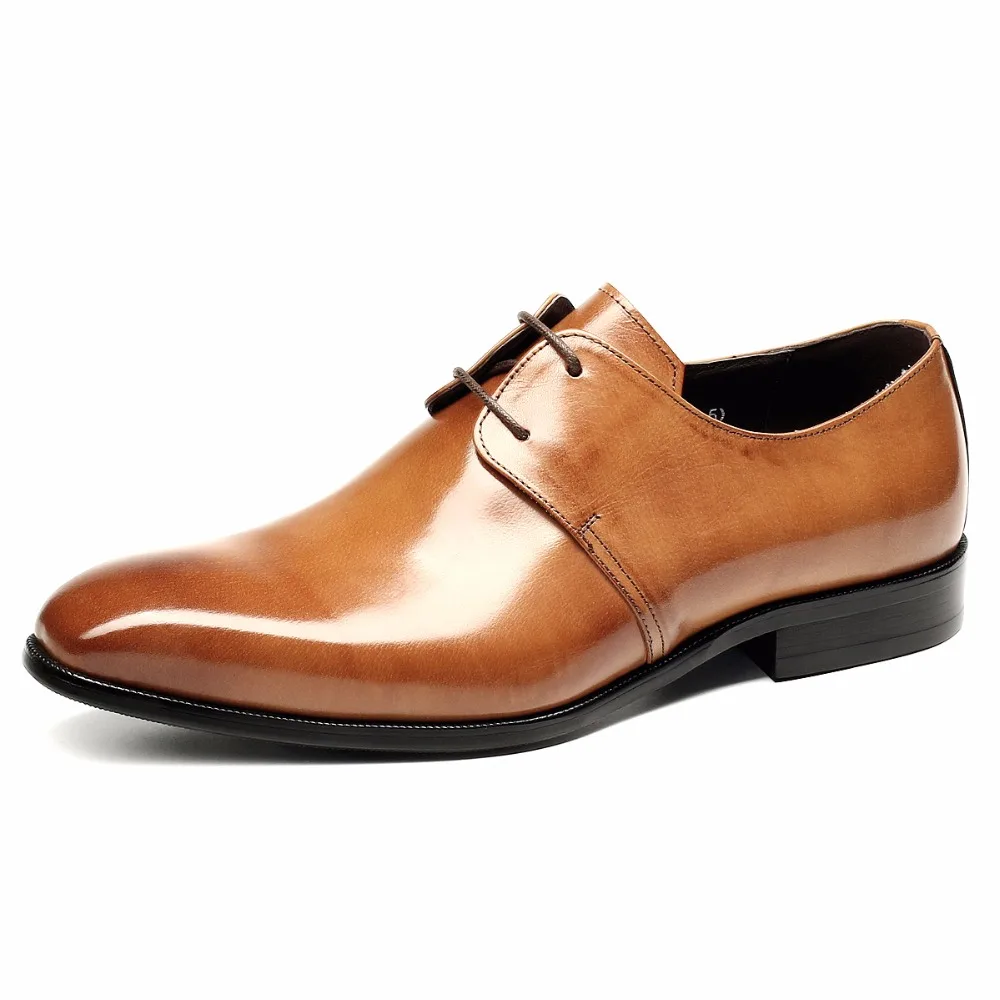 British Gentleman Luxury Small Square Toe Bespoke font b Mens b font font b Shoes b