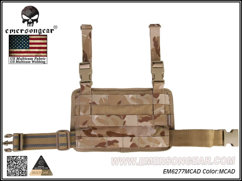 Emersongear Emerson модульная Rife Leg панель сумка тактическая Молл падение ножная сумка охотничий пистолет кобура Спорт на открытом воздухе Молл Сумка