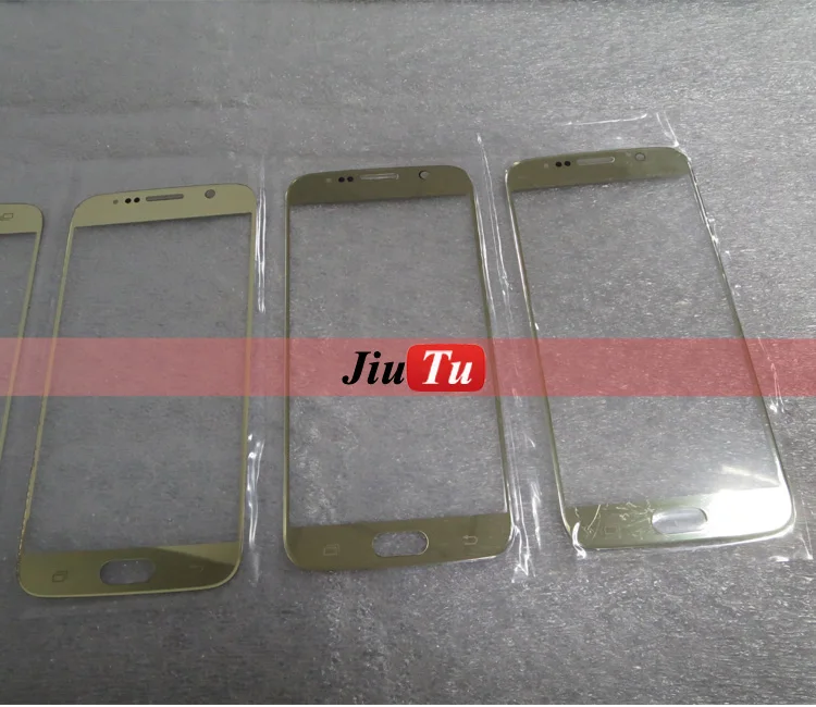 golden Color For S6 Front Outer Lens Screen Top Glass Panel jiutu (3)