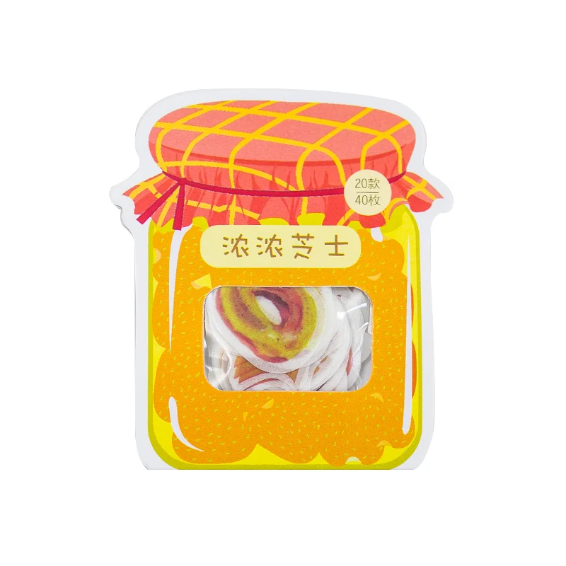 Креативные вкусные бумажные наклейки для еды, украшения, дневник в стиле Скрапбукинг, наклейки для этикеток, Kawaii, корейские Стикеры для канцелярских товаров