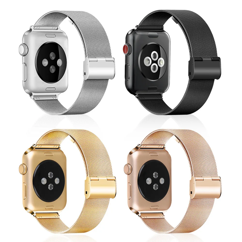 

For Apple Watch Band 38/40 42/44 Apple Milanes Band Stainless Steel Strap Bracelet Iwatch Metal Strap Band Series 1 2 3 4