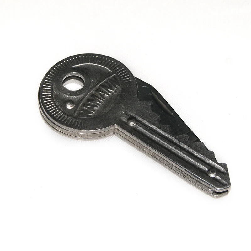 New 1Piece Mini Key Knife Fold Key Pocket Knife Key Chain Knife Peeler Portable Camping Key Ring