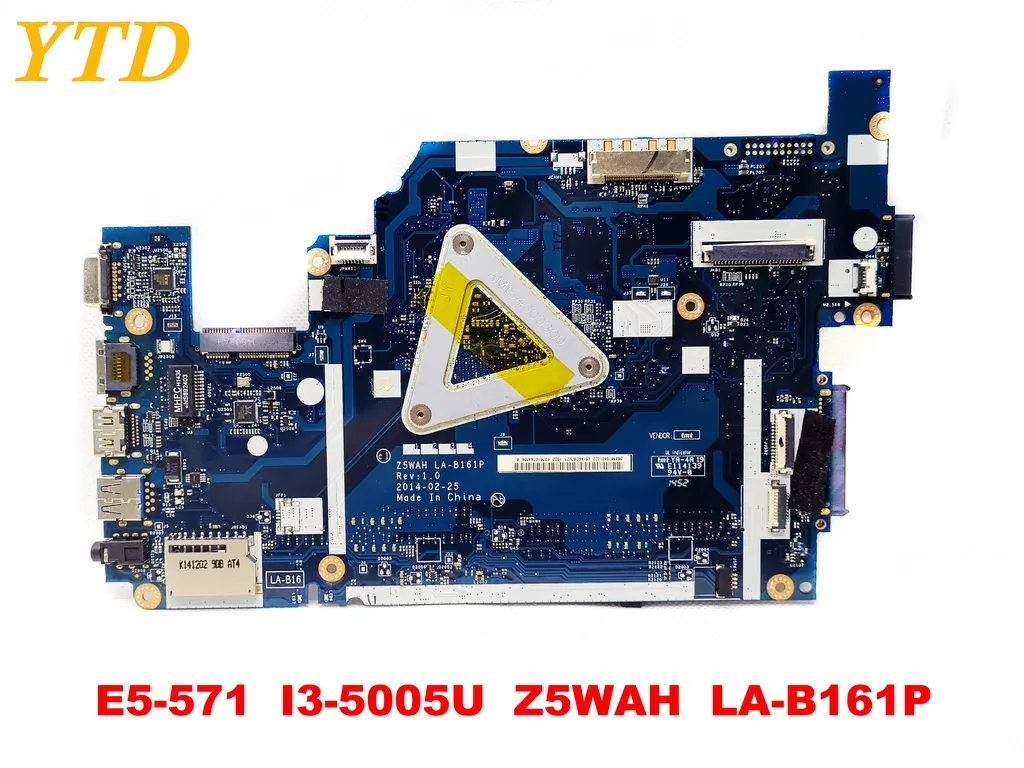 Для ACER E5-571G Материнская плата ноутбука E5-571G I3-5005U Z5WAH LA-B161P испытанное хорошее