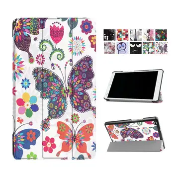 

For Huawei M3 Lite 8.0 Colorful Print PU Leather Slim Case Cover For Huawei MediaPad M3 Lite 8 CPN-W09 CPN-AL00 Tablet PC Fundas