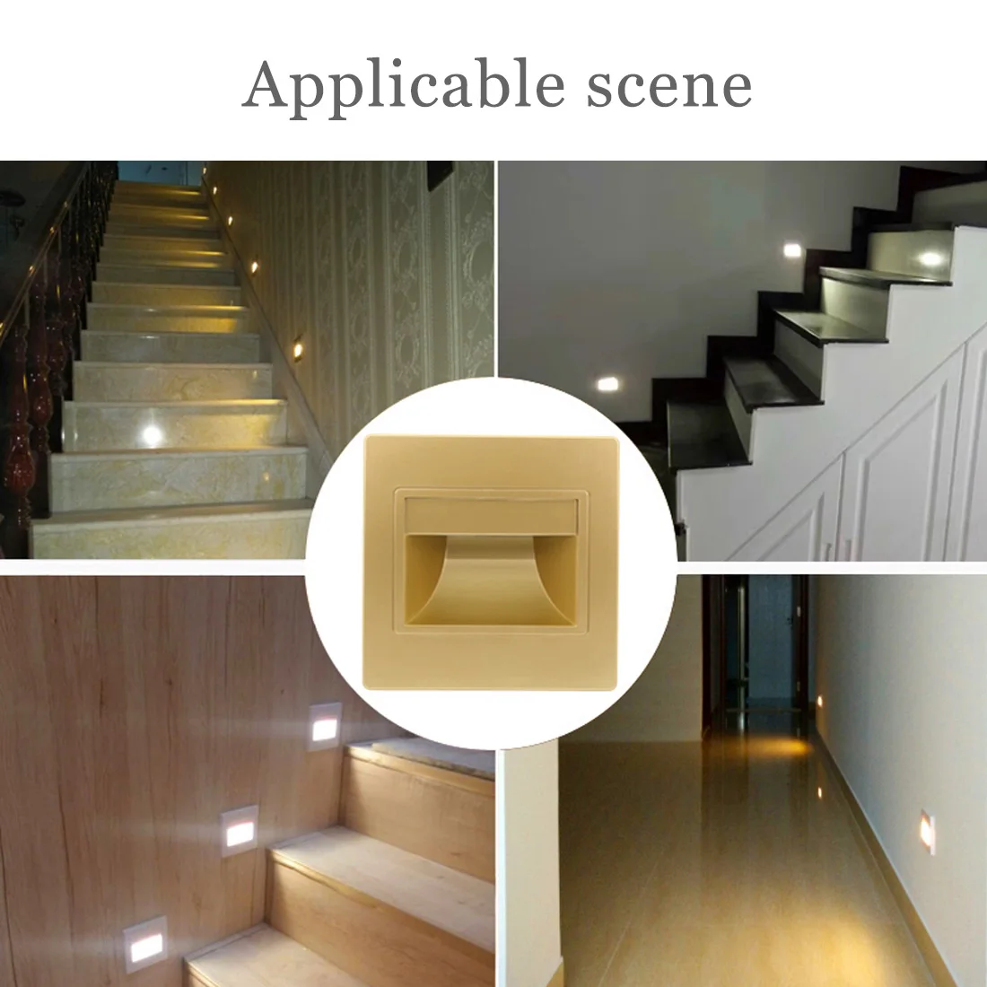 

LED 86 embedded human body induction foot light Corner light wall light LED Infrared Human Body Induction Lamp
