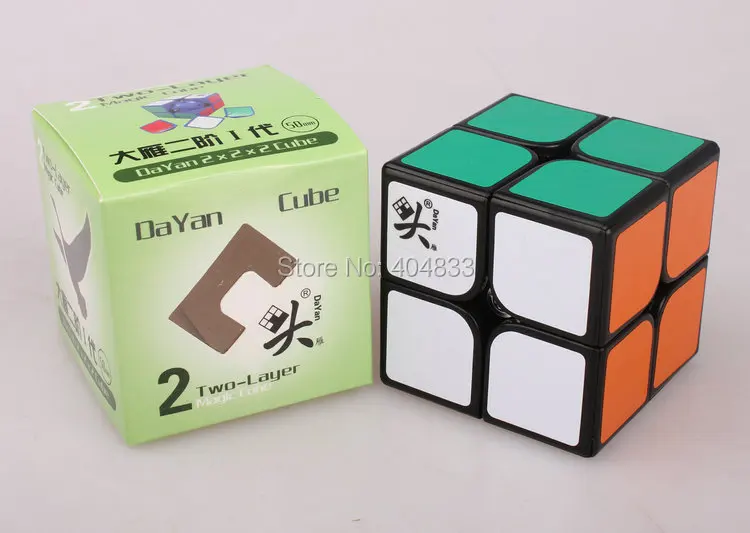 Dayan 2x2 куб 5,0 см черный/белый/без наклеек Cubo Magico скоростной куб Твист Головоломка Прямая поставка