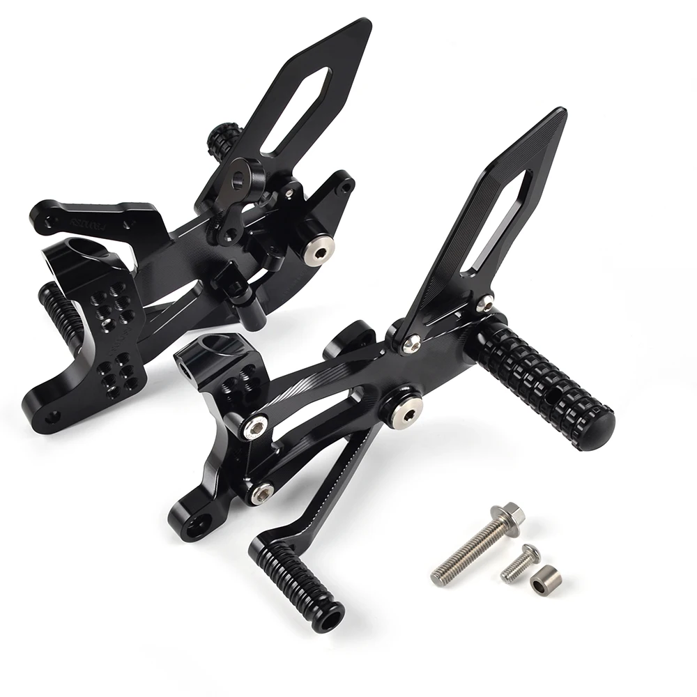 NICECNC Adjustable Rear Foot Pegs Rest Footpegs Footrest Sets For Ducati PANIGALE V4 / S 2018 2019 Motorcycle Accessories Parts |