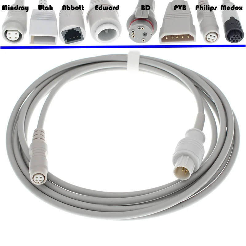 Используется для 5pin Nihon Kohden IBP монитора аргона/Medex/Smith/Abbott/Uath/Edward/BD/PVB/HP
