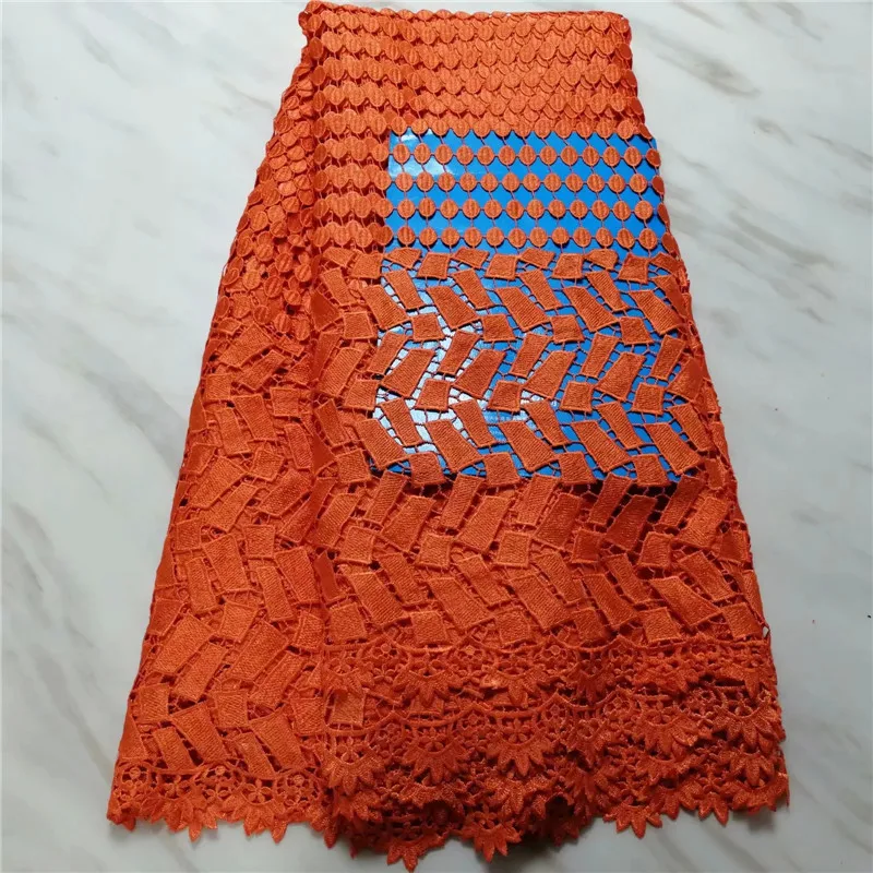 

Latest Teal African French Lace Fabric High Quality Guipure Lace Chemical Lace Fabric For Wedding Or Party PL042005