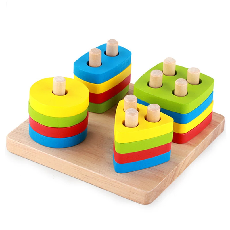 Baby Toys Wooden triangle square round rectangle Geometric Sorting Board Blocks Kids Educational Toys Building Blocks Child Gift Baby-Building : image Baby Toys Wooden triangle square round rectangle Geometric Sorting Board Blocks Kids Educational Toys Building Blocks Child Gift Baby-Building