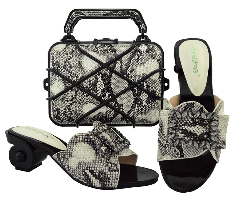New Ladies Shoes Bag Set African Women Shoe and Bag To Match Nigerian