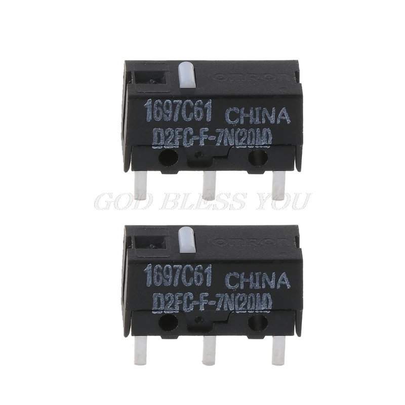 

2Pcs Original Mouse Micro Switch D2FC-F-7N 20m for Logitech RAZER