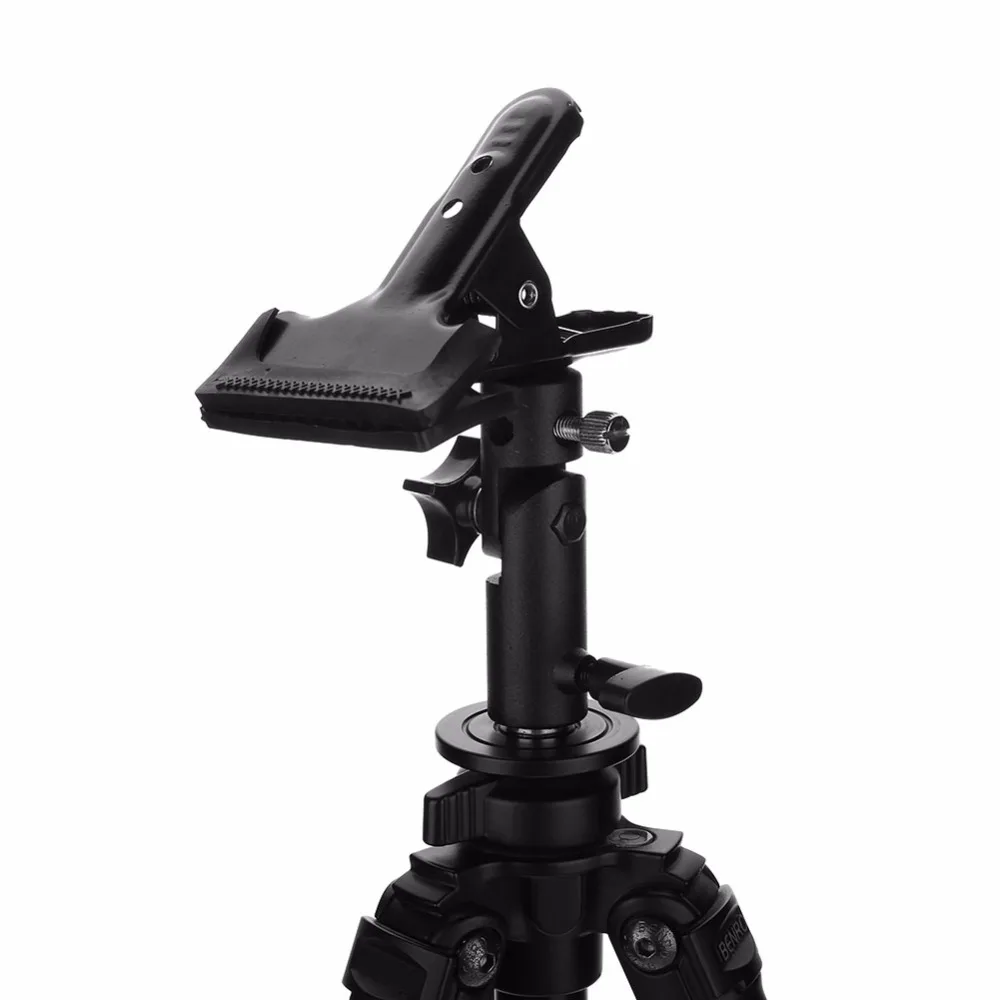 

Metal Clamp 3/8'' & 1/4'' Screw Mount Rotatable Clip Holder Light Stand Studio Photography Accessory for Photo Studio Reflector