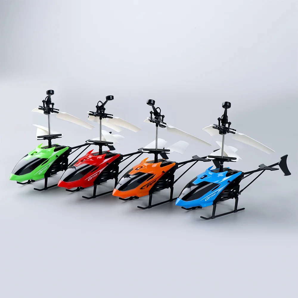 Mini Drone Flying RC Helicopter Aircraft Infrared Induction LED Light