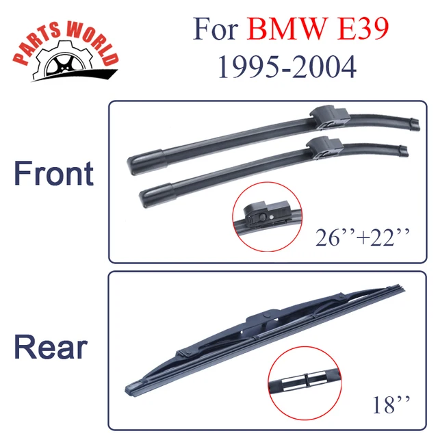 Wiper Blades For BMW 5 Series E39 1995 2004 Front And Rear Windshield