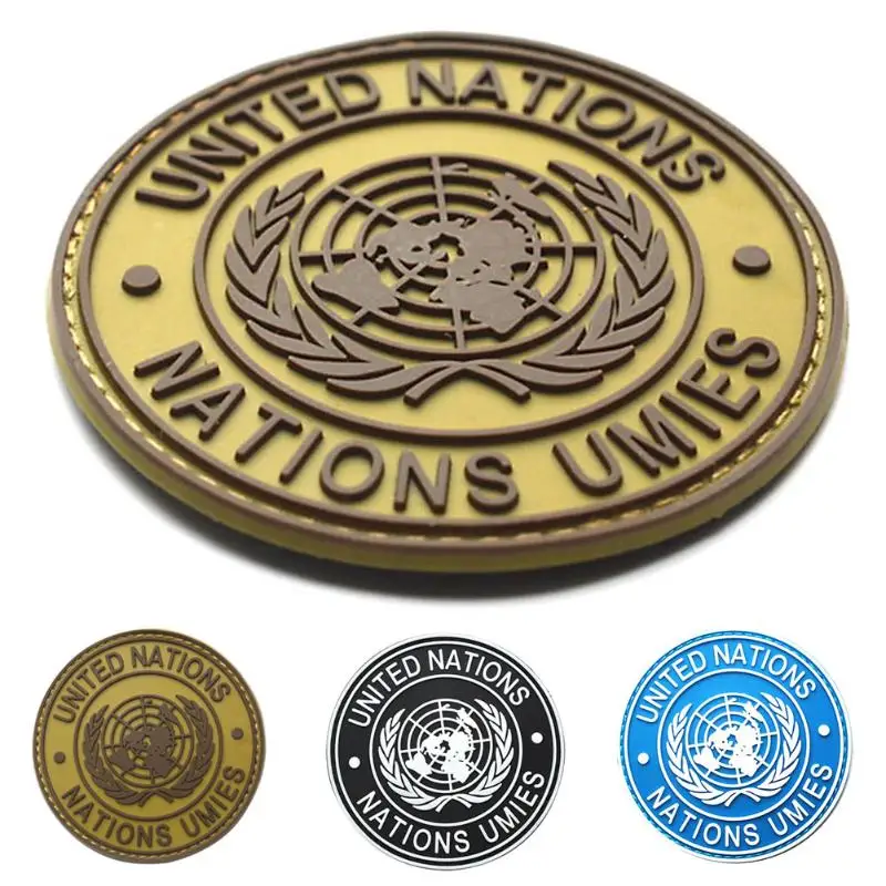 Международного ООН UN ООН натуральная кожа патч Знак